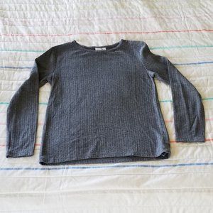 Girls Gap Kids Long Sleeve Gray Shirt